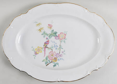 The Phoenix 16" Oval Serving Platter by Hutschenreuther