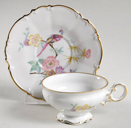 The Phoenix Footed Demitasse Cup & Saucer Set