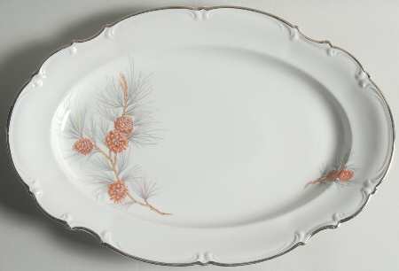 The Pine 15" Oval Serving Platter by Hutschenreuther