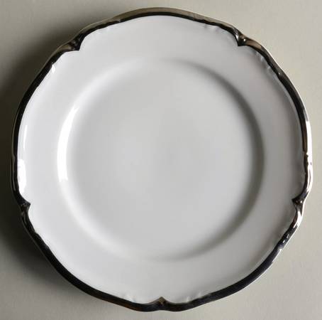 Baroque Platinum Bread & Butter Plate
