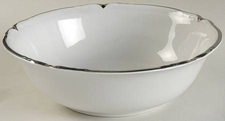Baroque Platinum 9" Round Vegetable Bowl