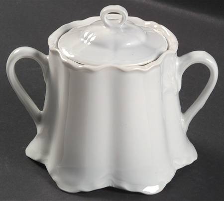 Racine (All White) Sugar Bowl & Lid