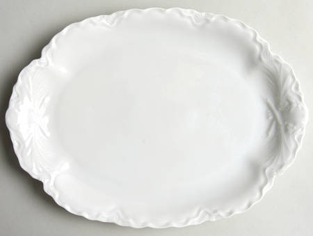 Racine (All White) 11" Oval Serving Platter