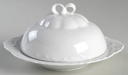 Racine (All White) Round Covered Butter