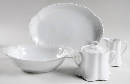 Racine (All White) 5 Piece Hostess Set