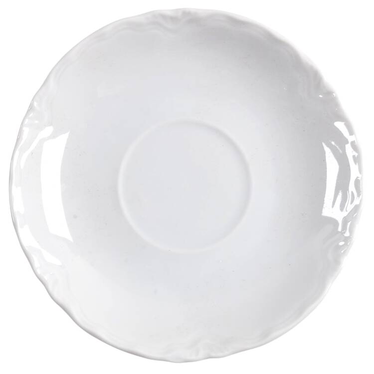 Racine (All White) Saucer for Demitasse Cup