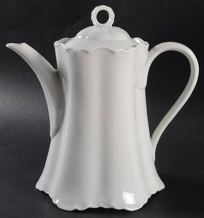 Racine (All White) Coffee Pot & Lid