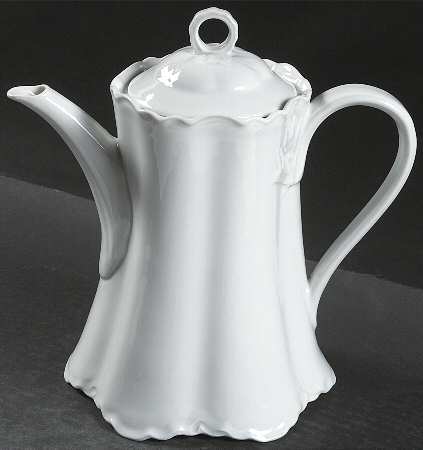 Racine (All White) Coffee Pot & Lid