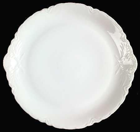 Racine (All White) 13" Chop Plate (Round Platter)