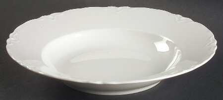 Racine (All White) Large Rim Soup Bowl