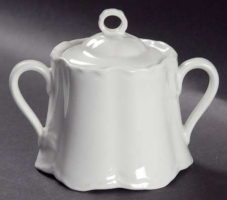 Racine (All White) Mini Sugar Bowl & Lid