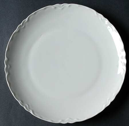 Racine (All White) Coupe Luncheon Plate