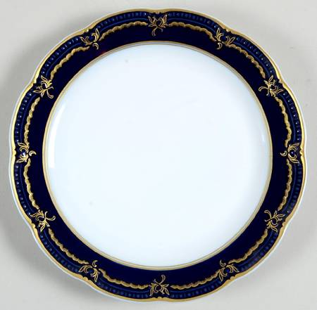 Regina (Cobalt Rim, Scalloped) Salad Plate