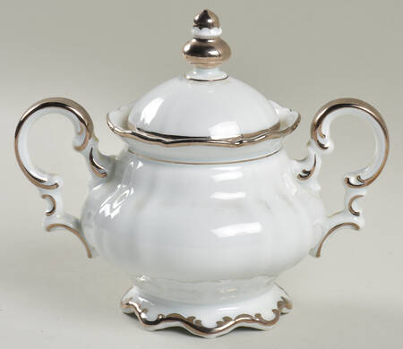 Revere (White) Sugar Bowl & Lid