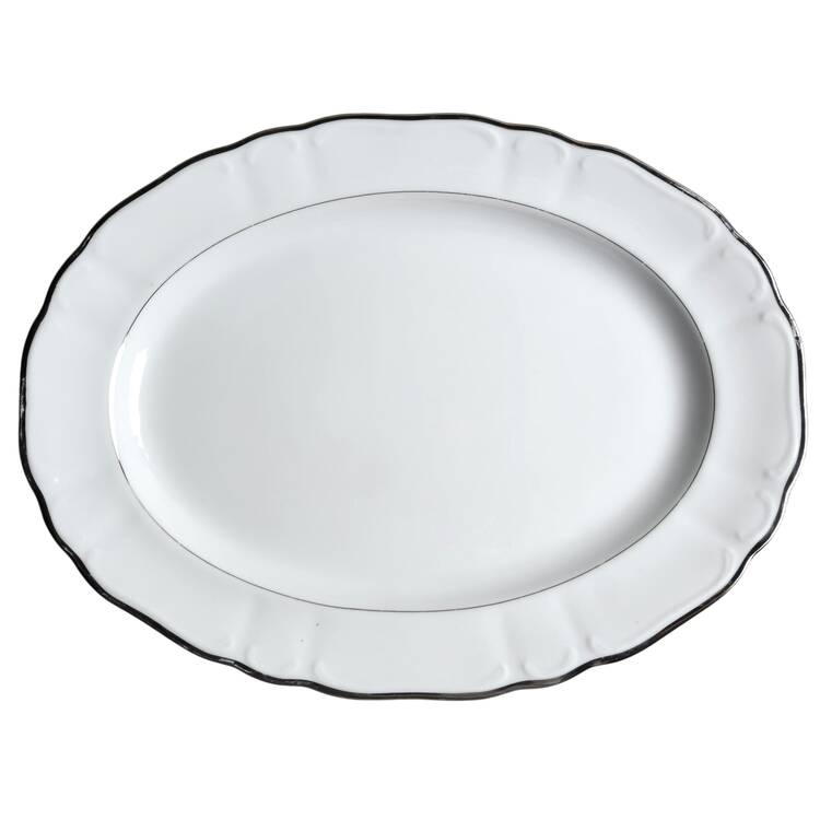 Revere (White) 14" Oval Serving Platter
