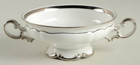 Revere (White) Footed Cream Soup Bowl