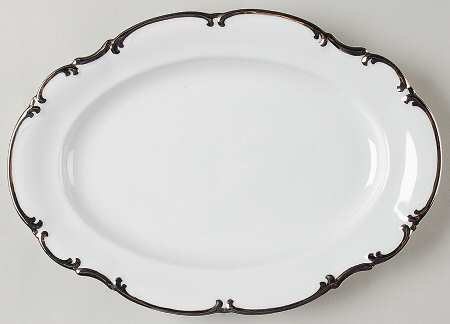Revere (White) 12" Oval Serving Platter