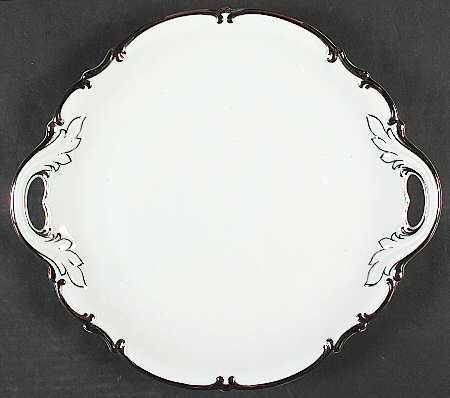 Revere (White) Handled Cake Plate