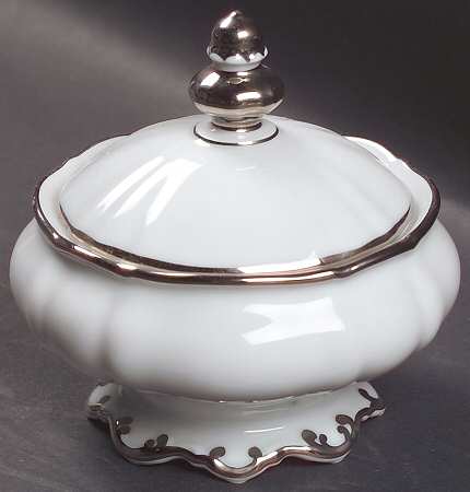 Revere (White) Mini Sugar Bowl & Lid