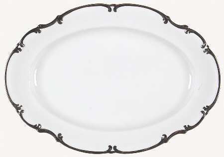 Revere (White) 14" Oval Serving Platter