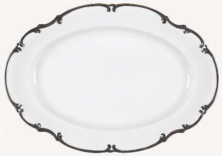 Revere (White) 15" Oval Serving Platter