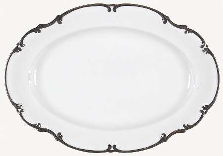 Revere (White) 16" Oval Serving Platter