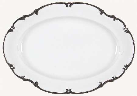 Revere (White) 17" Oval Serving Platter