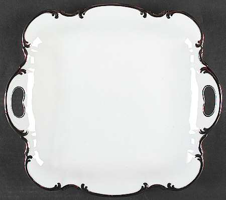 Revere (White) Square Handled Cake Plate