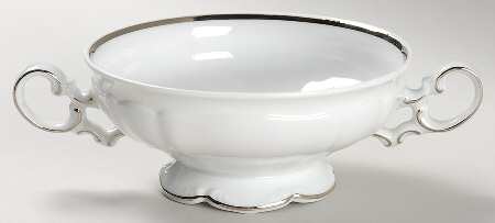 Revere (White) Footed Cream Soup Bowl