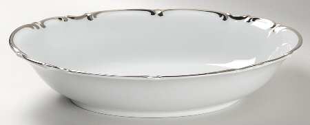 Revere (White) 10" Oval Vegetable Bowl