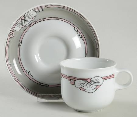 Roma Flat Cup & Saucer Set