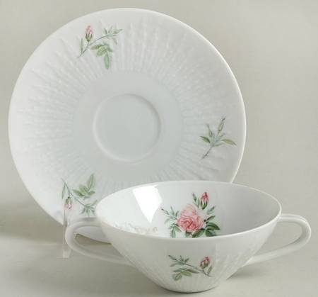 Rosita Flat Cream Soup Bowl & Saucer Set