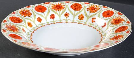 Rustic Garden Large Rim Soup Bowl