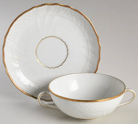 Salzburg Flat Cream Soup Bowl & Saucer Set