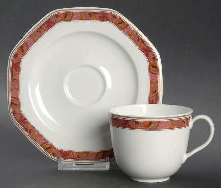 San Marino Flat Cup & Saucer Set