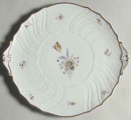 Saxony Handled Cake Plate