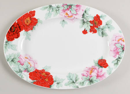 Scarlet 13" Oval Serving Platter