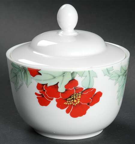 Scarlet Sugar Bowl & Lid