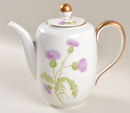 Scotch Thistle Coffee Pot & Lid
