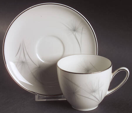 Sea Isle (Coupe, Platinum) Flat Cup & Saucer Set
