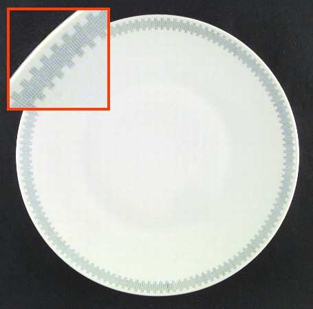 Serenade (Gray Line) Dinner Plate