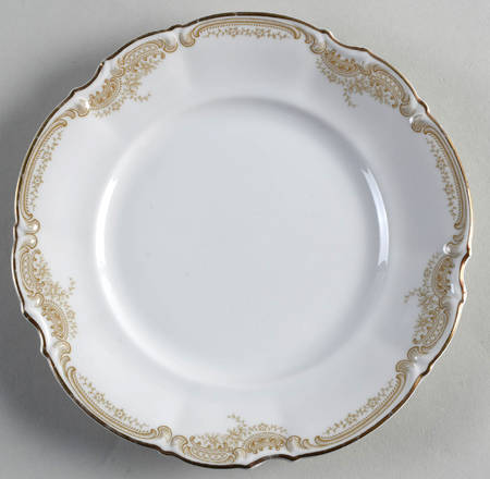 Sienna (White Background) Salad Plate
