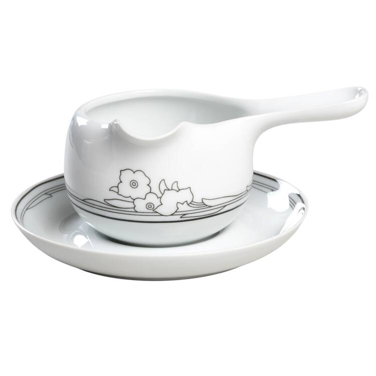Sienna II Individual Butter/Sauce Boat & Underplate