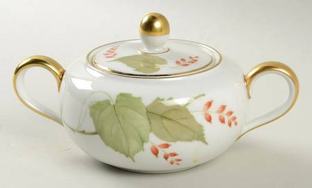 The Silver Poplar Sugar Bowl & Lid