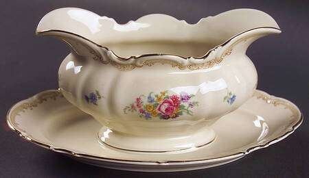 The Stafford Gravy Boat with Attached Underplate