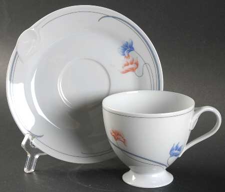 St. Michel Footed Cup & Saucer Set