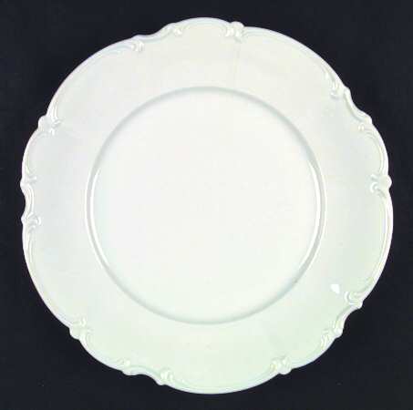 Sylvia (All White, No Trim) Large Dinner Plate