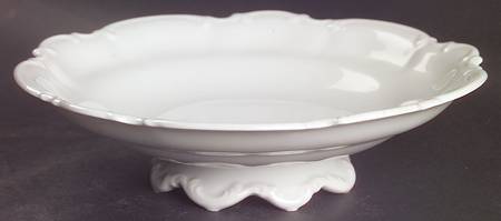 Sylvia (All White, No Trim) Footed Bon Bon
