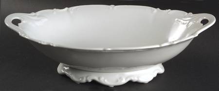 Sylvia (All White, No Trim) 13" Oval Vegetable Bowl