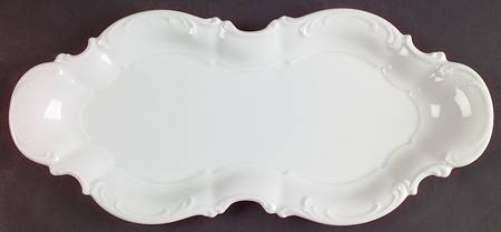 Sylvia (All White, No Trim) Tray for Creamer & Sugar with Lid